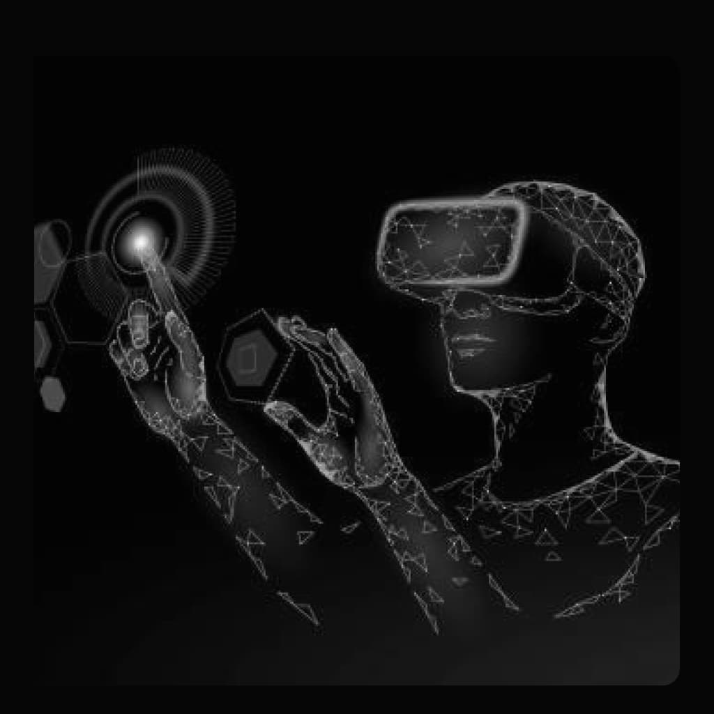 Futuristic VR illustration